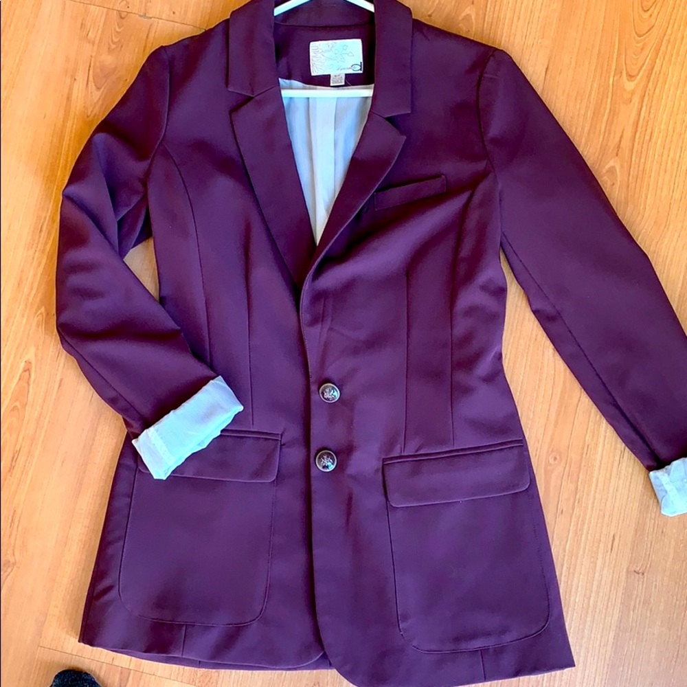 Burgundy Blazer